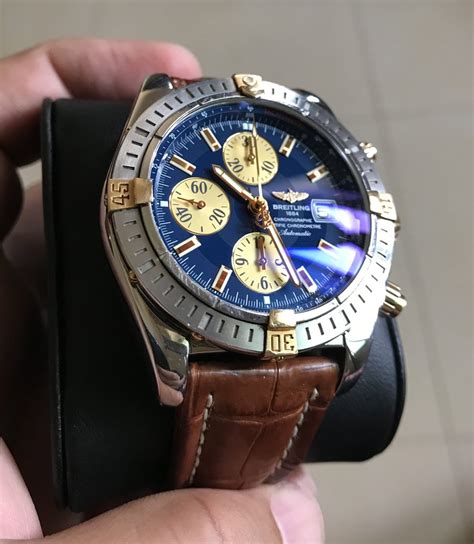 breitling chronomat evolution blue dial|breitling chronomat evolution review.